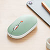 充電式マウス ワイヤレスマウス 静音マウス フラットマウス 薄型マウス 3ボタン ブルーLED ブルーグリーン
