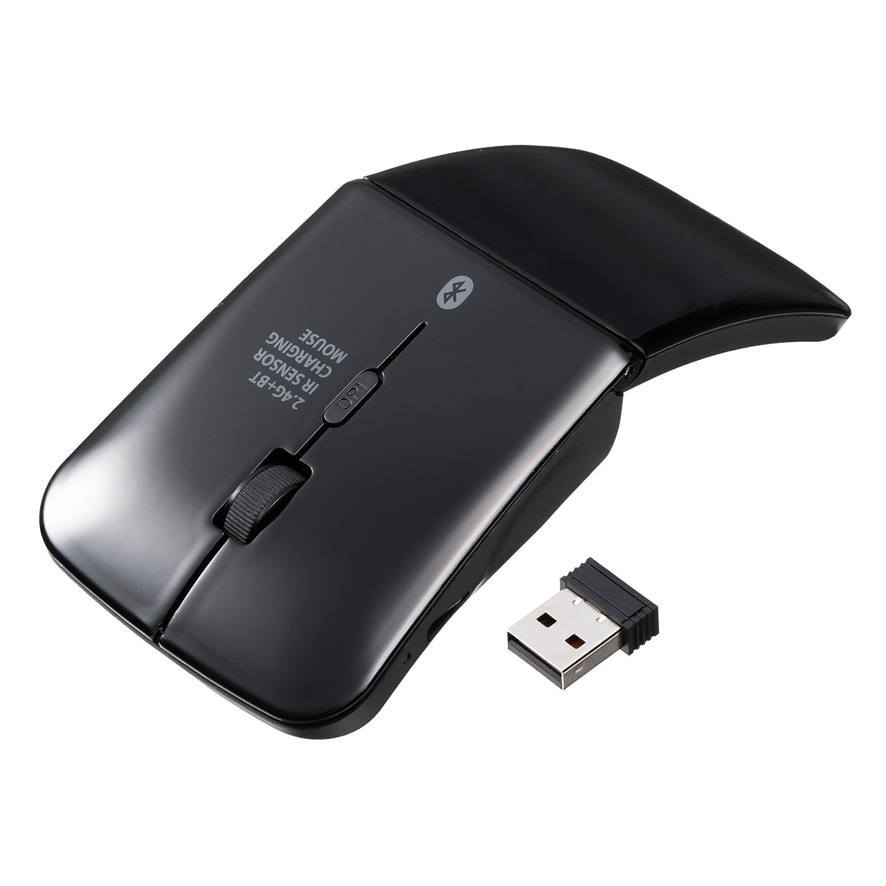 yVi|Cg10{z^}EX Bluetooth & 2.4GHz }EX 3{^ ^ ܂肽ݎ USB-C[d  CX }`yAO RpNg ubN 400-MAWB121BK