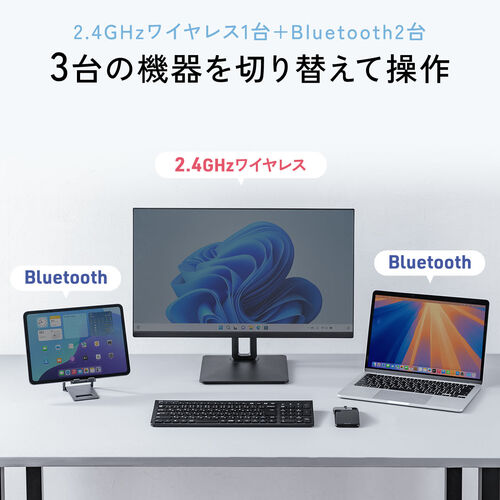 yVi|Cg10{z^}EX Bluetooth & 2.4GHz }EX 3{^ ^ ܂肽ݎ USB-C[d  CX }`yAO RpNg ubN 400-MAWB121BK