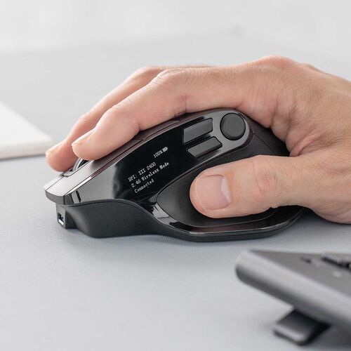 液晶画面＆8ボタン搭載の多機能エルゴマウス発売