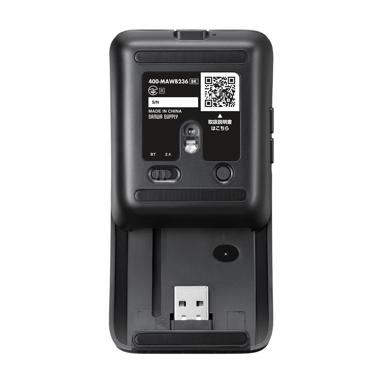 �y�V���iP10�{�z���^�}�E�X Bluetooth 2.4GHz���C�����X �X���C�h�J�o�[ �J�œd���I���I�t 5�{�^�� �߂�E�i�� ���^ �R���p�N�g USB-C�[�d�� �X���� �y�� �É� �u���b�N