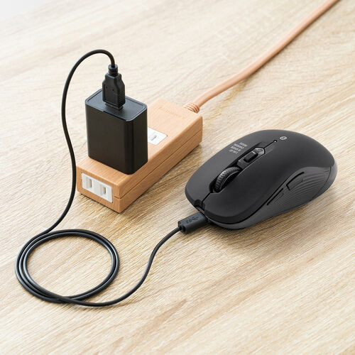 電池交換不要、USB-C充電対応。選べる3タイプの静音マウスを発売