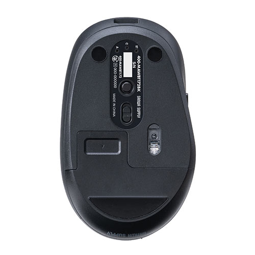 Bluetoothマウス ワイヤレスマウス USB Type-C USB A コンボマウス 静音マウス 充電式 スマホスタンド ポーチ付き  400-MAWBT172BK