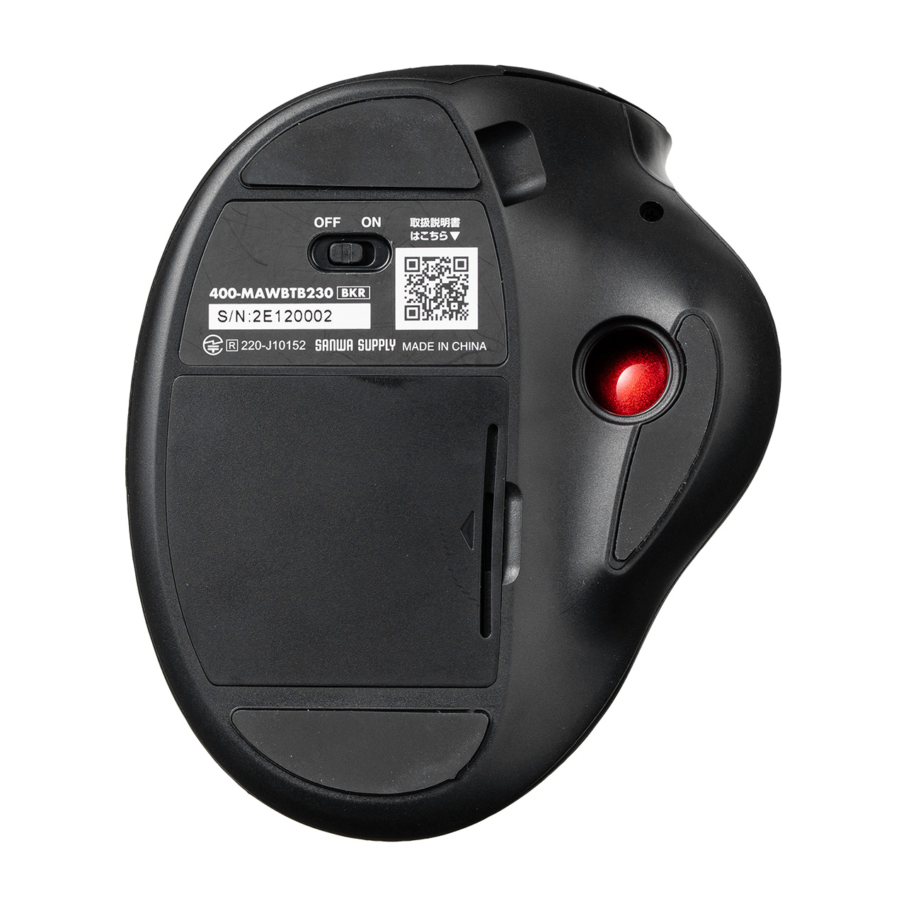 �g���b�N�{�[���}�E�X �`���g�z�C�[�� �����X�N���[�� �G���S�m�~�N�X �É� 2.4GHz Bluetooth ���C�����X 5�{�^�� USB-C�[�d�� ���b�h