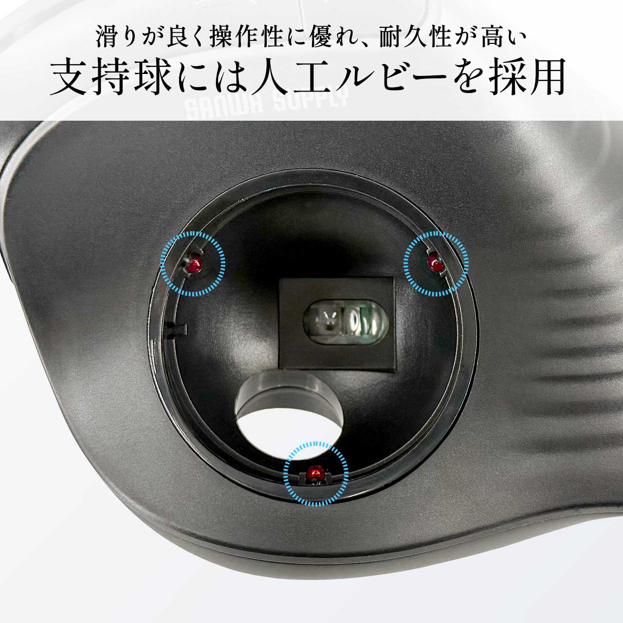 �g���b�N�{�[���}�E�X �`���g�z�C�[�� �����X�N���[�� �G���S�m�~�N�X �É� 2.4GHz Bluetooth ���C�����X 5�{�^�� USB-C�[�d�� ���b�h