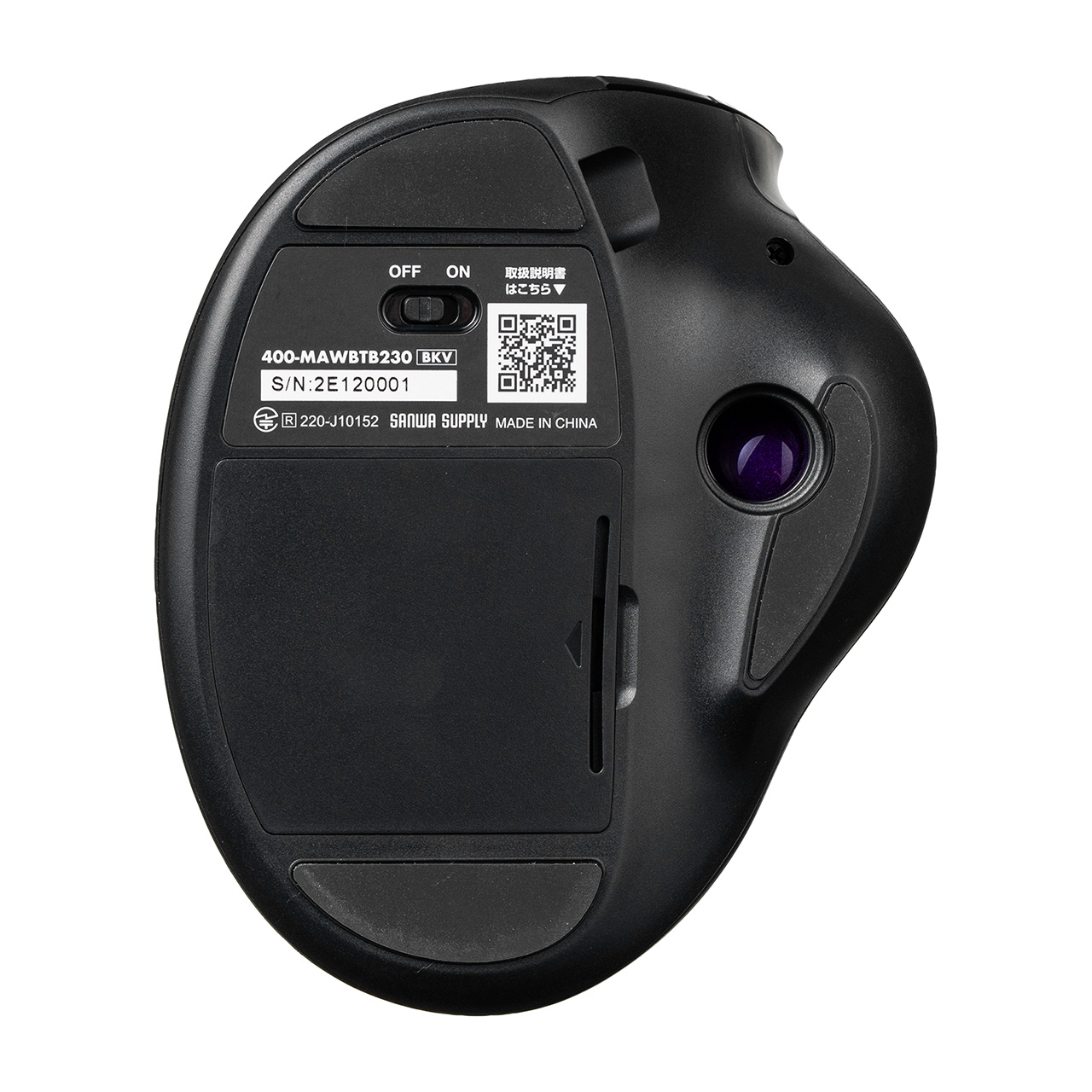 �g���b�N�{�[���}�E�X �`���g�z�C�[�� �����X�N���[�� �G���S�m�~�N�X �É� 2.4GHz Bluetooth ���C�����X 5�{�^�� USB-C�[�d�� �o�C�I���b�g