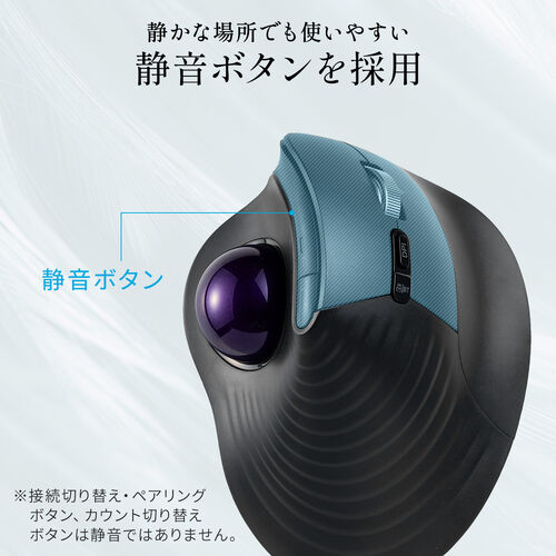 �g���b�N�{�[���}�E�X �`���g�z�C�[�� �����X�N���[�� �G���S�m�~�N�X �É� 2.4GHz Bluetooth ���C�����X 5�{�^�� USB-C�[�d�� �o�C�I���b�g