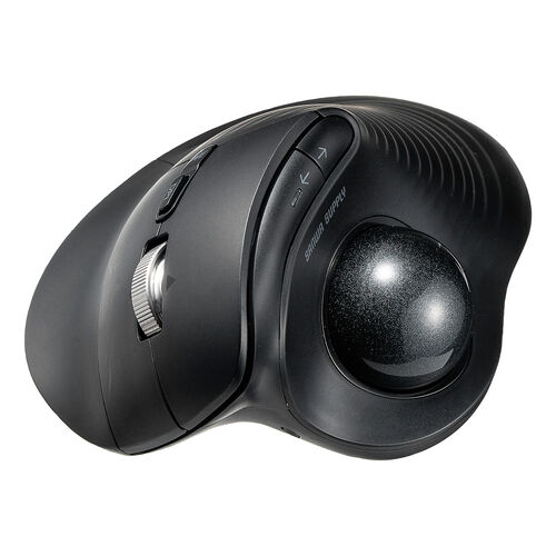 �g���b�N�{�[���}�E�X �`���g�z�C�[�� �����X�N���[�� �G���S�m�~�N�X �É� 2.4GHz Bluetooth ���C�����X 5�{�^�� USB-C�[�d�� �u���b�N