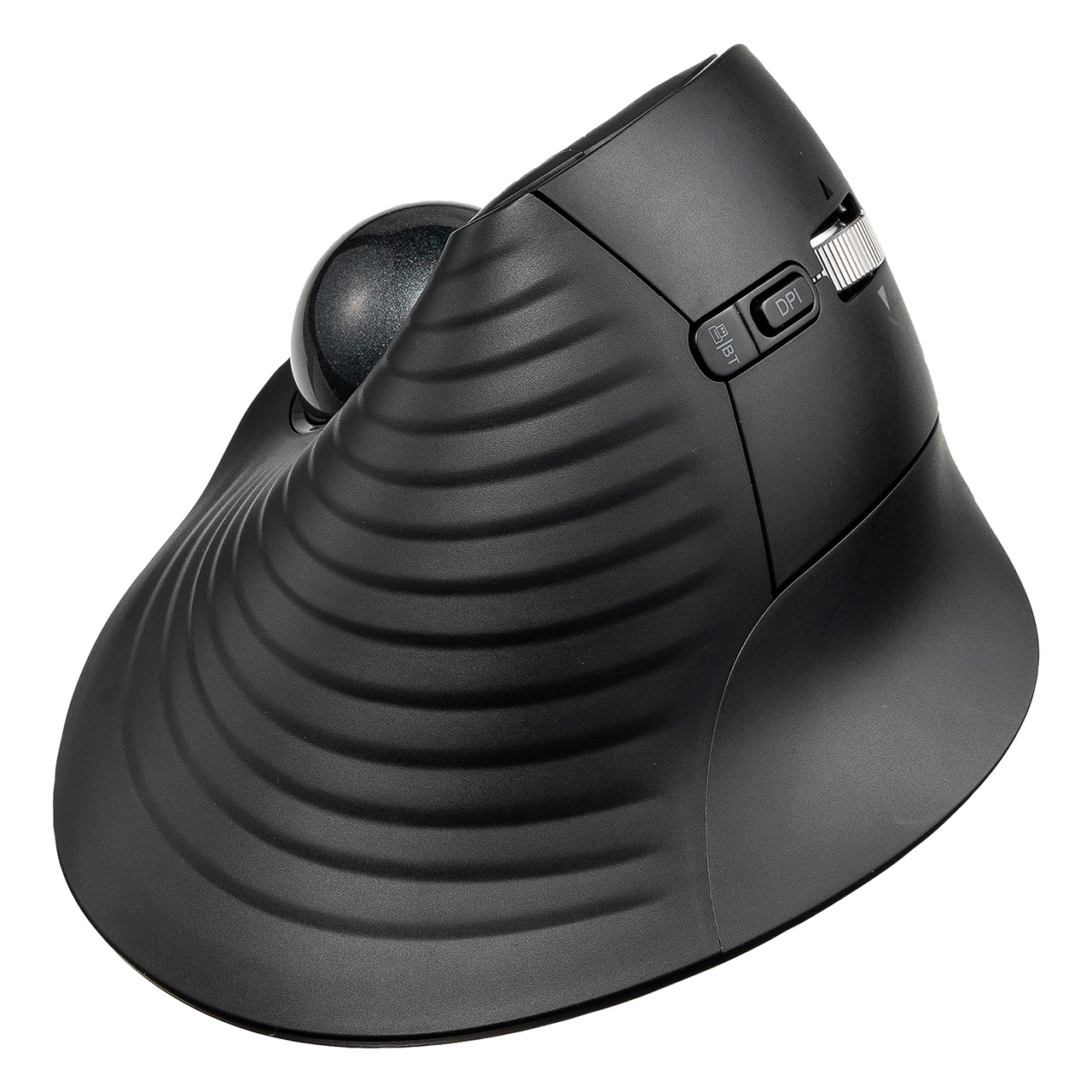 �g���b�N�{�[���}�E�X �`���g�z�C�[�� �����X�N���[�� �G���S�m�~�N�X �É� 2.4GHz Bluetooth ���C�����X 5�{�^�� USB-C�[�d�� �u���b�N