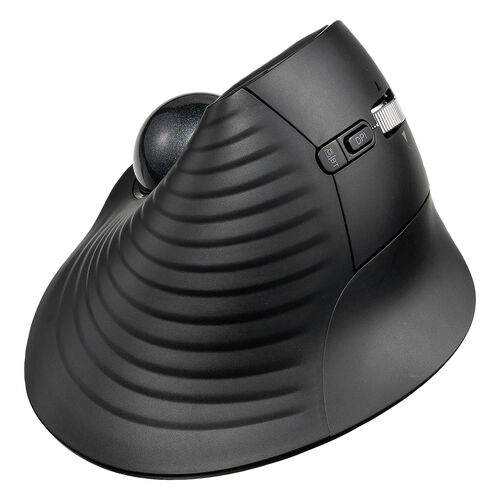 �g���b�N�{�[���}�E�X �`���g�z�C�[�� �����X�N���[�� �G���S�m�~�N�X �É� 2.4GHz Bluetooth ���C�����X 5�{�^�� USB-C�[�d�� �u���b�N