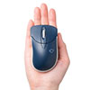 ワイヤレスマウス 静音マウス Type-A 小型サイズ 3ボタン カウント切り替え800/1200/1600 ネイビー
