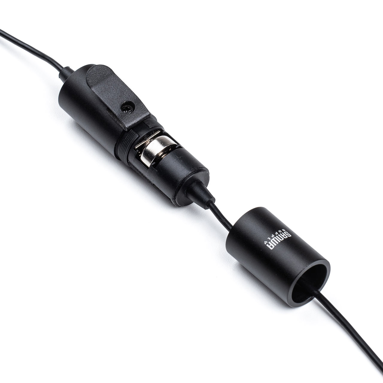 ピンマイク 高音質 コンデンサーマイク ケーブル6m 3.5mmプラグ接続 電池式 全指向性 クリップ 400-MC018