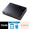メディアプレーヤー デジタルサイネージ セットトップボックス HDMI MP4 FLV MOV MP3対応 USBメモリ SDカード 写真 動画 オートプレイ 400-MEDI020H