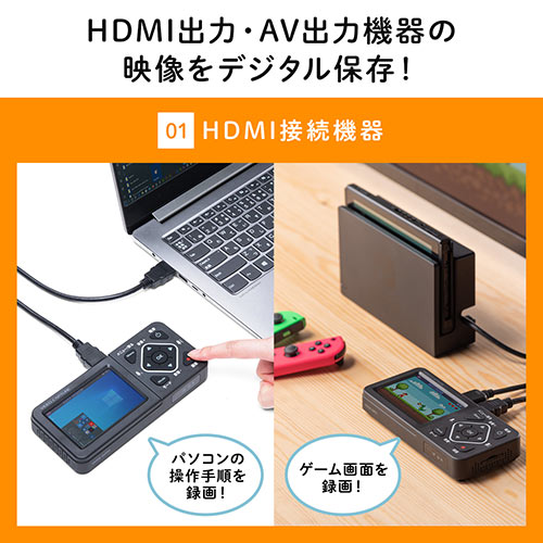ビデオキャプチャー（AV接続・HDMI接続・デジタル保存・ビデオテープ