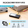 ビデオキャプチャー RCA接続 HDMI接続 4K録画 Win Mac デジタル保存 ビデオテープ テープダビング モニター確認 microSD保存 400-MEDI040