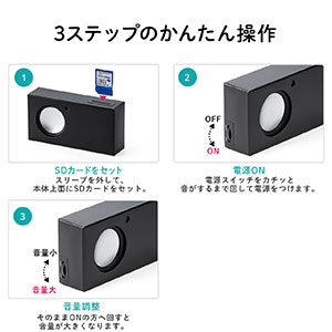 音声プレーヤー 音声POP 音声案内 音声再生プレーヤー 乾電池駆動 SD