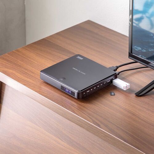 �~�jDVD�v���[���[ CD �Đ���p USB���d ���[�W�����t���[ �n�f�W CPRM�Ή� HDMI RCA�o�� ���f�B�A�v���[���[ USB������ microSD�J�[�h�Đ� ���{������� �u���b�N