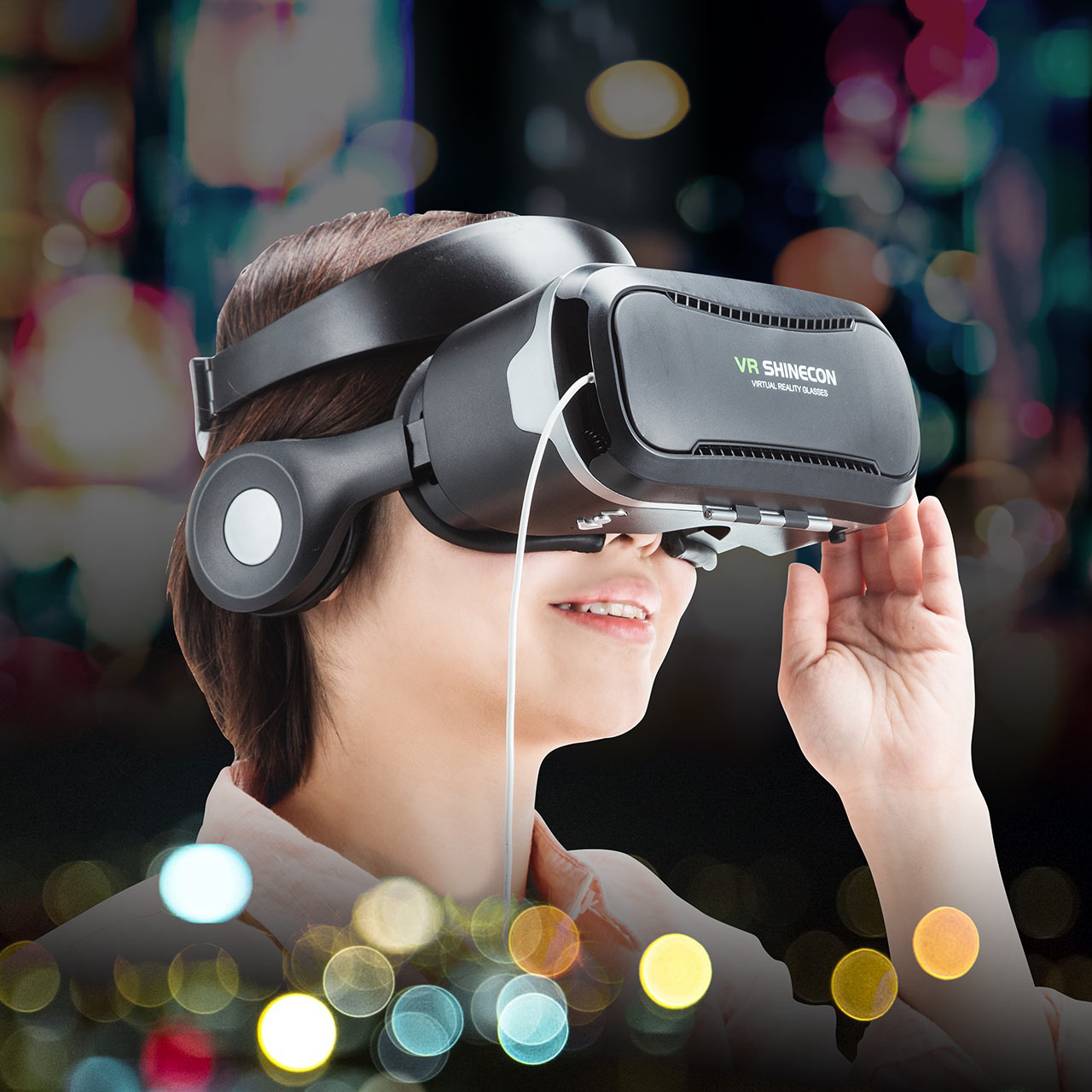 3D VRゴーグル（iPhone/Androidスマホ対応・動画視聴・イヤホン付