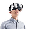 3D VRゴーグル（iPhone、スマホ対応・折りたたみ・360度動画視聴・4インチ～6インチ対応・VR SHINECON）