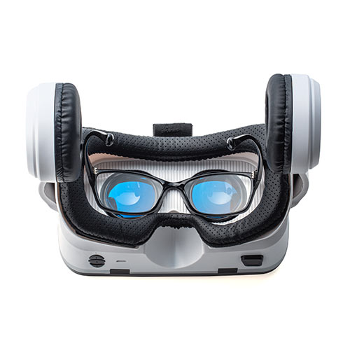 VRゴーグル ヘッドホン一体型 Bluetoothコントローラー内蔵 VRヘッドセット 400-MEDIVR8