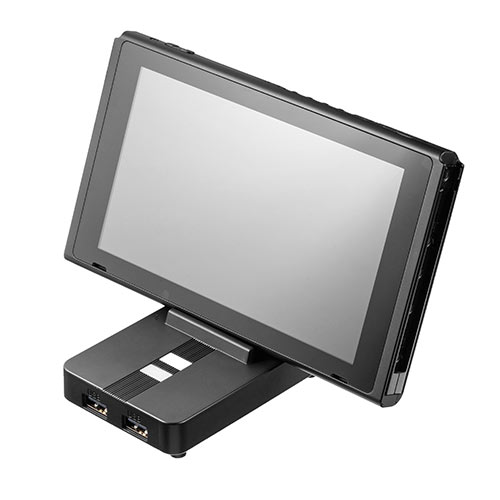 Switchドック 冷却ファン付き 充電スタンド USBハブ HDMI出力 有機ELモデル対応 400-NSW011BK