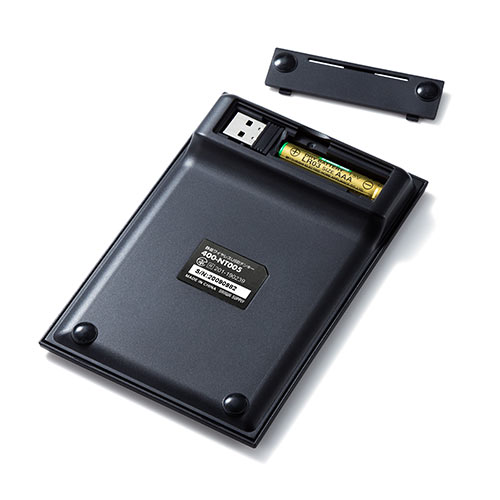 ワイヤレステンキー 静音キー 薄型 パンタグラフ式 アイソレーションキー 電池式 400-NT005