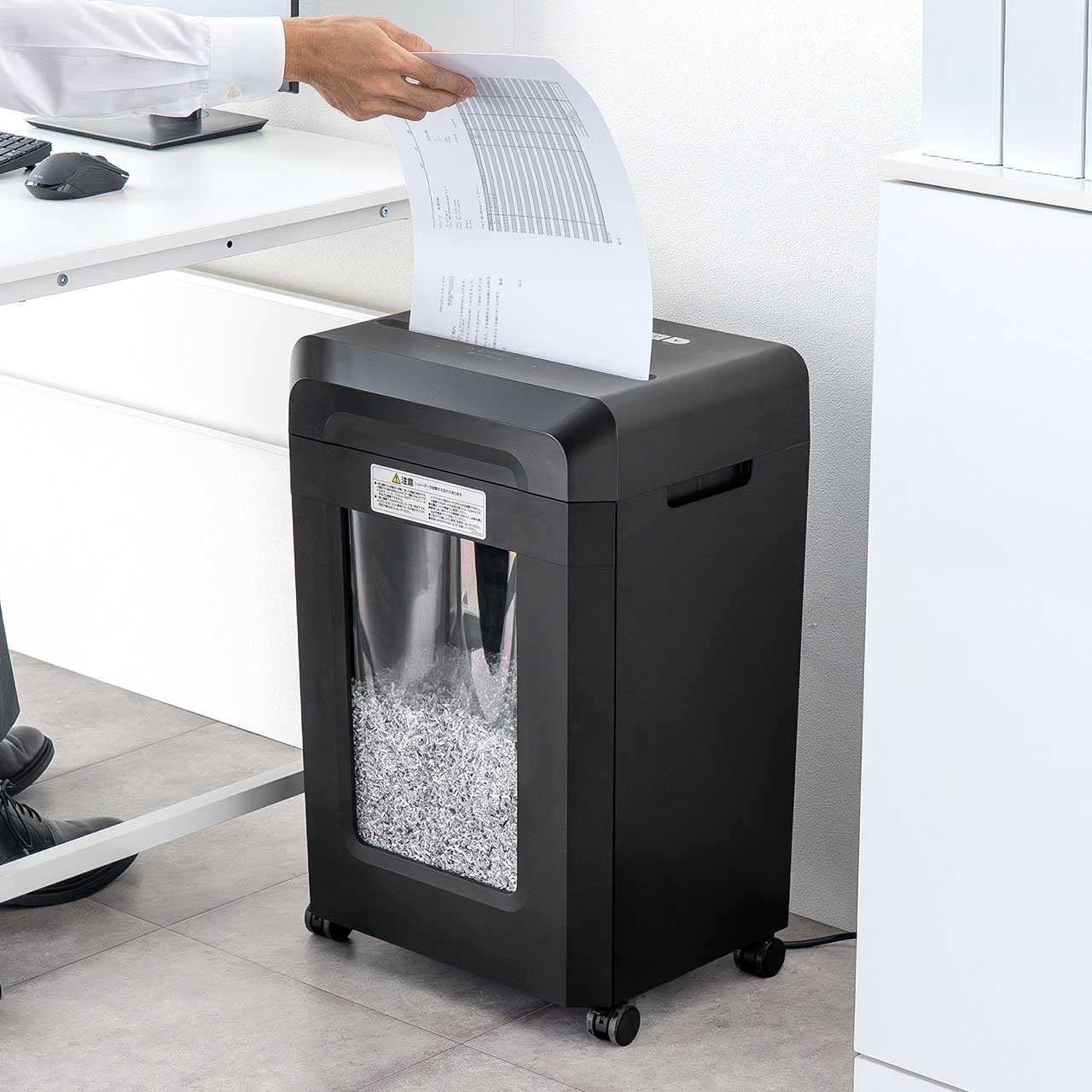 �}�C�N���J�b�g�V�����b�_�[ ��e��30L A3�Ή� �ő�9�������גf 2�~10mm CD/DVD�Ή� �J�[�h�Ή� �閧���R�k�΍�