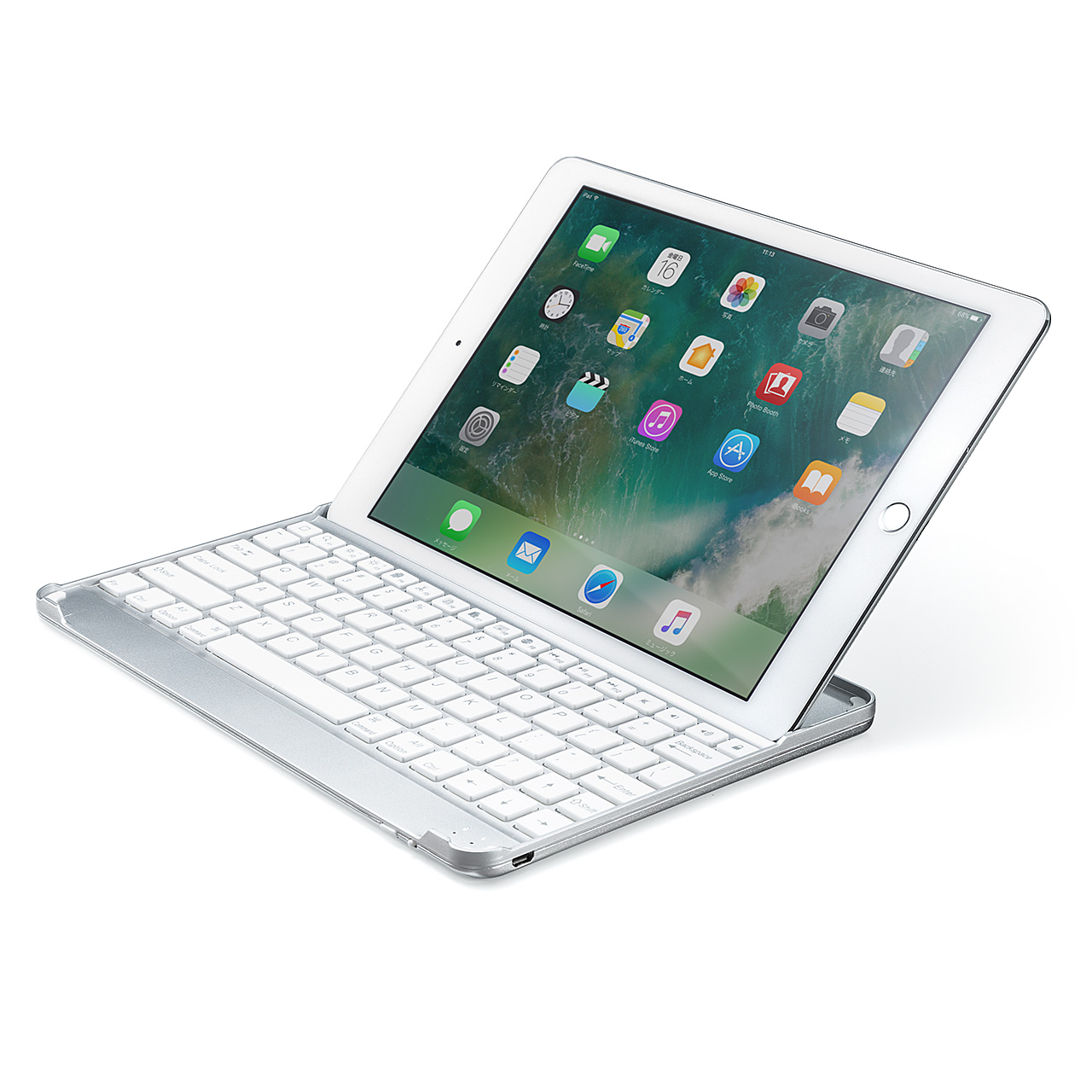 400-SKB047の販売商品　Pro　2・スタンド・充電）　9.7/Air　iPadキーボードカバー（Bluetooth・iPad　通販ならサンワダイレクト