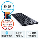 【初夏の処分市】Bluetoothキーボード（ワイヤレスキーボード・iPhone・iPad・iPad OS・マルチペアリング・テンキー付き・コンパクト・英字配列）