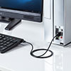 ワイヤレスキーボード 薄型ワイヤレスマウスセット USB充電式 テンキー付きキーボード ブラック 400-SKB064