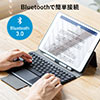 10.2インチiPad Bluetoothキーボード 保護ケース一体型 タッチパッド ペンホルダー付き 充電式