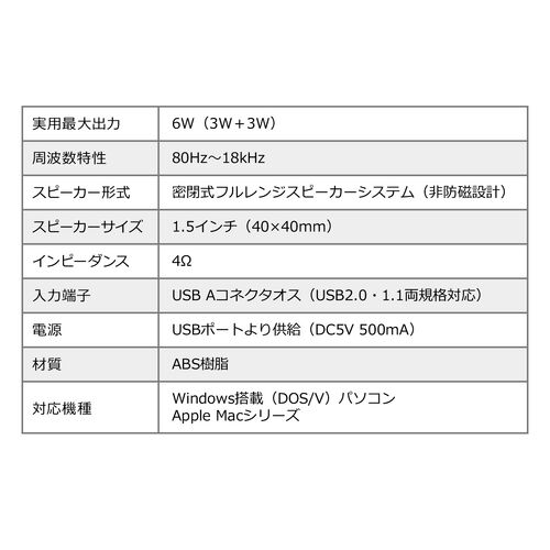 �y5��Z�b�g�zUSB �T�E���h�o�[�X�s�[�J�[ 6W�o�� �N���b�v&�X�^���h�Ή� PC�X�s�[�J�[