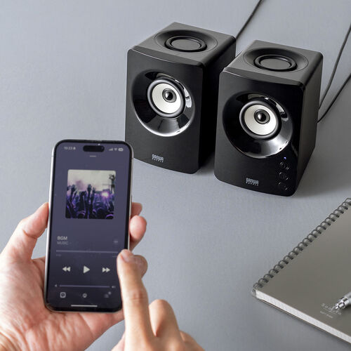 yVi|Cg10{zPCXs[J[ BluetoothXs[J[ USBXs[J[ 3.5mmڑΉ 10W ቹ pbVu RpNg 400-SP116