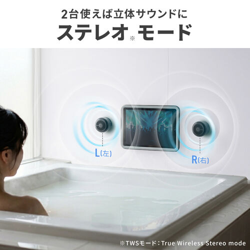 磁石で貼るだけ！お風呂がライブ空間に変わる防水スピーカーを発売