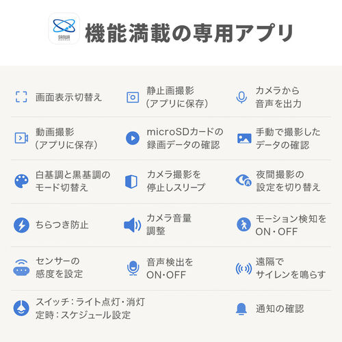 �h�ƃJ���� ���O �\�[���[ ���C�����X  500����f �Ď��J���� �X�}�z�A�� Wi-Fi �o�b�e���[���� �l���Z���T�[ �h���h�o IP66 �o�����ʘb �ƒ�p ���ԏ�