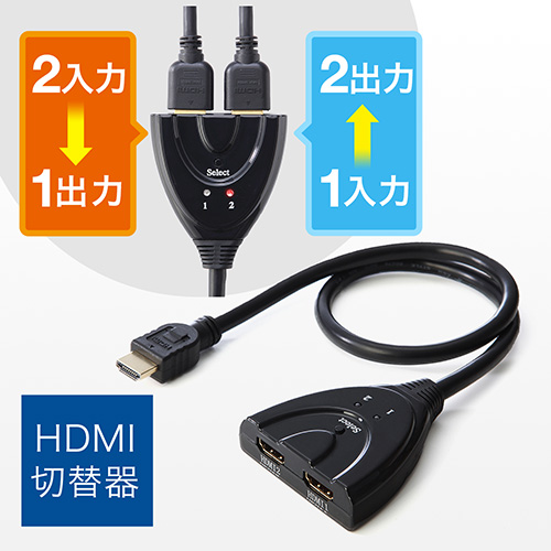 【期間限定お値下げ】双方向 HDMIセレクター 2入力1出力 1入力2出力 フルHD対応 HDMI切替器