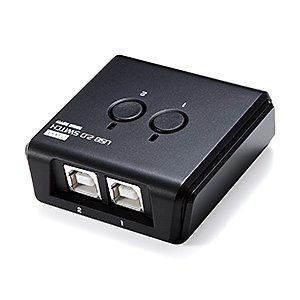 サンワサプライ USB2.0切替器　SW-US44HMG USB切替器 2台用（手動・USB2.0・プリンタ・外付けHDD