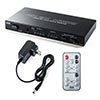 HDMIマトリックス切替器 4入力2出力 4K/30Hz対応 光 同軸デジタル音声端子つき