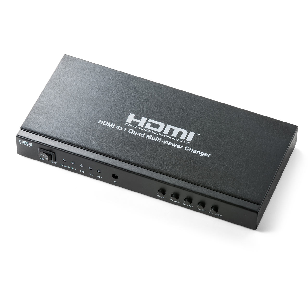画面分割 HDMI切替器 4入力 1出力 4画面分割 マルチビューワー フルHD ...