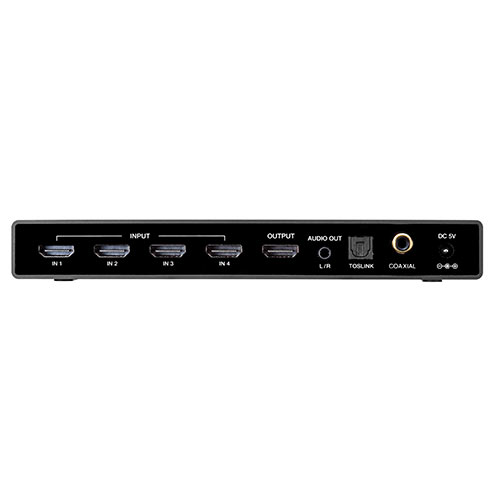 HDMI切替器 4K/60Hz HDR対応 4入力1出力 光デジタル 同軸デジタル端子