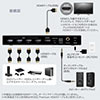 HDMI切替器(4K・60Hz・HDR・HDCP2.2・光デジタル・ARC・4入力1出力・セレクター・リモコン付き・PS5対応）