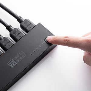 HDMI切替器 4入力1出力 4K/60Hz HDR対応 自動/手動切り替え 固定用 