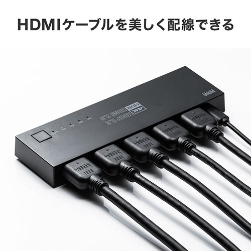 HDMI切替器 4入力1出力 4K/60Hz HDR対応 自動/手動切り替え 固定用マグネットつき HDMIセレクター PS5対応