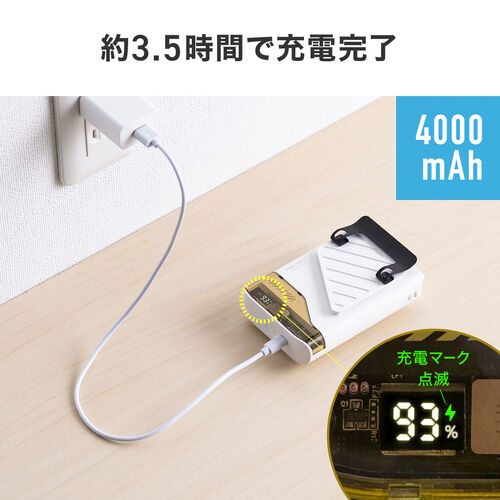 yVi|Cg10{zEGXgt@ xgt@  USB@ 5iK |/񂩂/ ȈՋ󒲕 ^ LEDcʕ\ USB-C[d ubN 400-TOY048BK