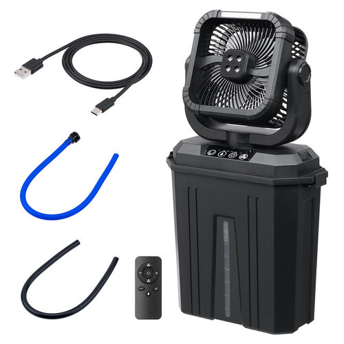 クレコト様　　 ポータブル　ミストファン 9L 充電式 Amazon | Ausic 9L バケットポータブルミストファン 屋外