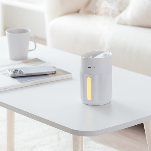 ������ ��� �����g�� �㕔���� �o�b�e���[�� USB�[�d 400ml ���R��h�~ �^�C�}�[�t�� �É� ���^ LED���C�g �I�t�B�X �Q�� �ォ�狋�� �z���C�g