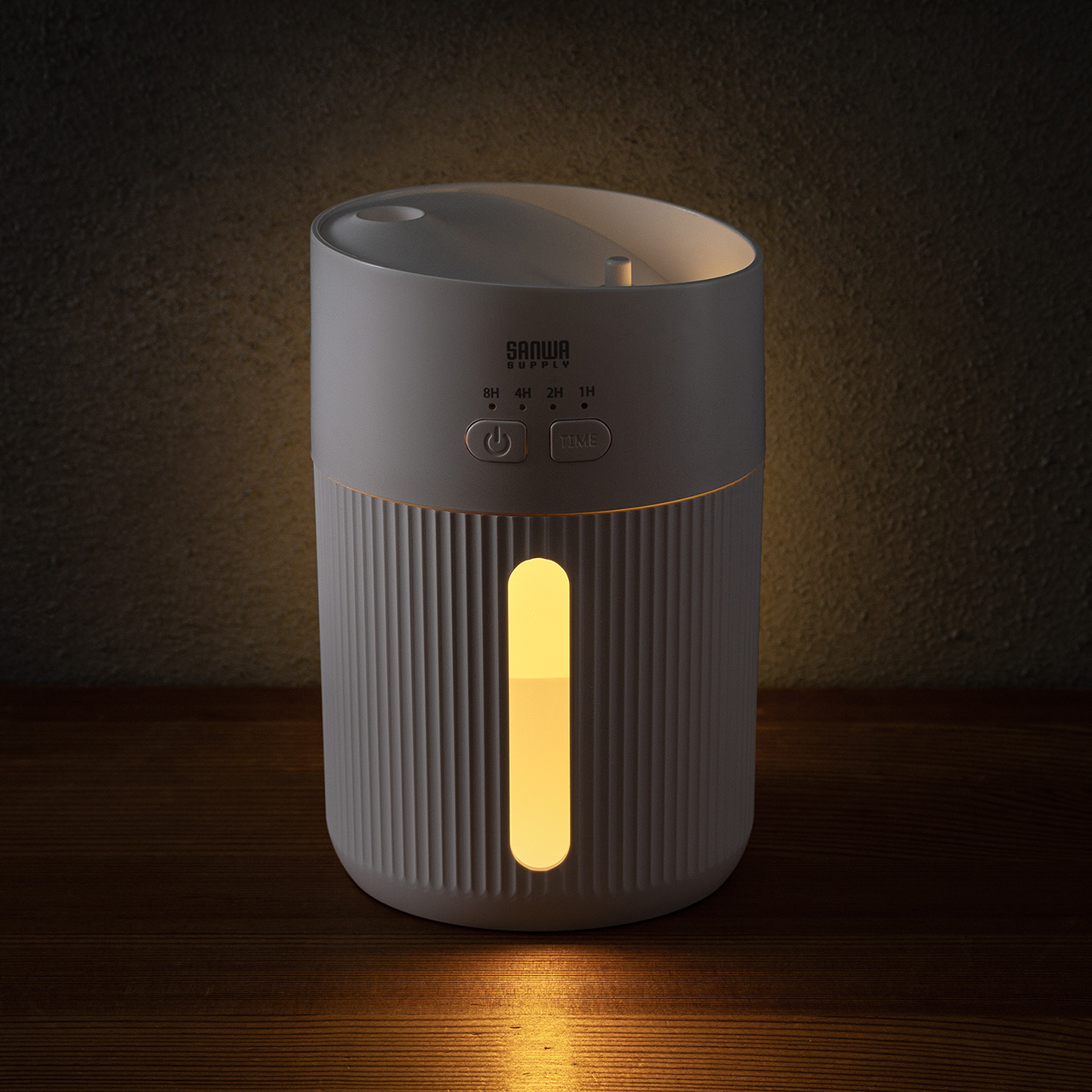 ������ ��� �����g�� �㕔���� �o�b�e���[�� USB�[�d 400ml ���R��h�~ �^�C�}�[�t�� �É� ���^ LED���C�g �I�t�B�X �Q�� �ォ�狋�� �z���C�g