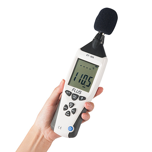 騒音計/温湿度計/照度計/風速計（1台5役マルチ測定器・電池駆動・専用