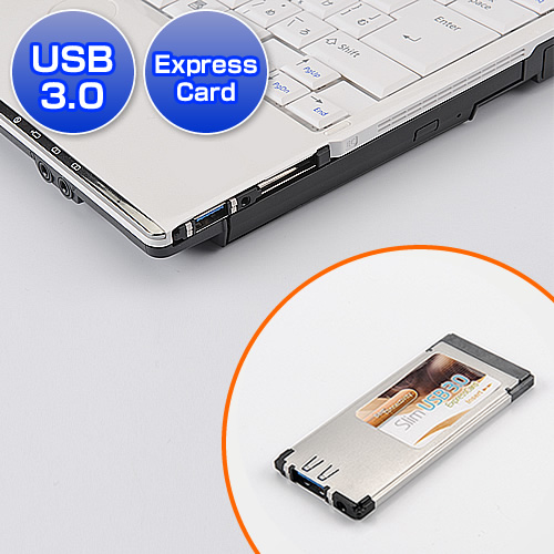 USB3.0݃C^[tF[XJ[h(ExpressCard) 400-U3IFEX
