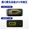 HDMI-VGA変換アダプタ（HDMI・ミニD-sub15ピン変換・音声出力対応・ステレオミニケーブル付）